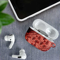 Hawaii Breadfruit Palaka AirPods Case Ulaula Maile Lei - Polynesian Pride