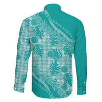 Hawaii Breadfruit Palaka Family Matching Short Sleeve Bodycon Dress and Hawaiian Shirt Polu Opal Maile Lei LT9 - Polynesian Pride
