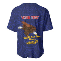 American Samoa Heart Tribal Personalized Baseball Jersey Polynesian Patterns