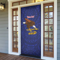American Samoa Heart Tribal Personalized Door Cover Polynesian Patterns