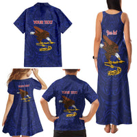 American Samoa Heart Tribal Personalized Family Matching Tank Maxi Dress and Hawaiian Shirt Polynesian Patterns