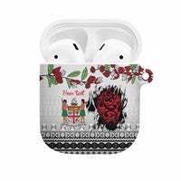 Fiji Heart Tribal Personalised AirPods Case Polynesian Patterns