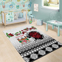 Fiji Heart Tribal Personalised Area Rug Polynesian Patterns