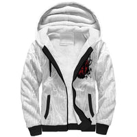 New Zealand Maori Heart Tribal Personalised Sherpa Hoodie Polynesian Patterns