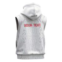 New Zealand Maori Heart Tribal Personalised Sleeveless Hoodie Polynesian Patterns