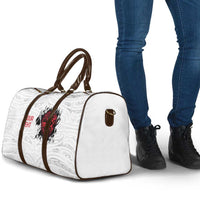 New Zealand Maori Heart Tribal Personalised Travel Bag Polynesian Patterns