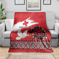 Tonga Heart Tribal Personalised Blanket Polynesian Patterns