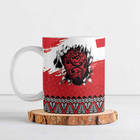 Tonga Heart Tribal Personalised Ceramic Mug Polynesian Patterns