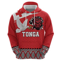 Tonga Heart Tribal Personalised Hoodie Polynesian Patterns