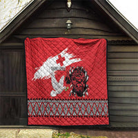 Tonga Heart Tribal Personalised Quilt Polynesian Patterns