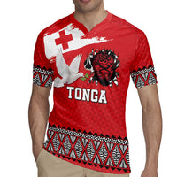 Tonga Heart Tribal Personalised Rugby Jersey Polynesian Patterns
