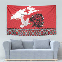 Tonga Heart Tribal Personalised Tapestry Polynesian Patterns