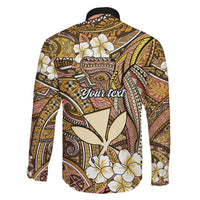 Personalised Hawaii Tribal Humpback Whale Family Matching Long Sleeve Bodycon Dress and Hawaiian Shirt Melemele Hibiscus Seamless Pattern LT9 - Polynesian Pride