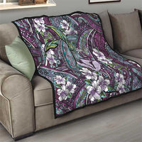 Personalised Hawaii Tribal Humpback Whale Quilt Poni Hibiscus Seamless Pattern