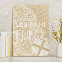Custom Indo Fijians Canvas Wall Art Fiji ke Hindustani Polyneisan Paisley Beige Style