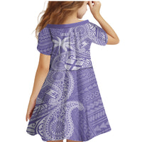 Custom Indo Fijians Family Matching Mermaid Dress and Hawaiian Shirt Fiji ke Hindustani Polyneisan Paisley Purple Style