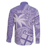 Custom Indo Fijians Family Matching Tank Maxi Dress and Hawaiian Shirt Fiji ke Hindustani Polyneisan Paisley Purple Style LT9 - Polynesian Pride
