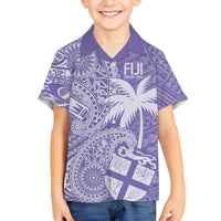 Custom Indo Fijians Hawaiian Shirt Fiji ke Hindustani Polyneisan Paisley Purple Style LT9 - Polynesian Pride