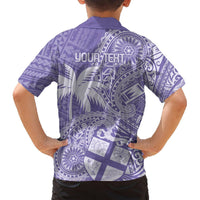 Custom Indo Fijians Hawaiian Shirt Fiji ke Hindustani Polyneisan Paisley Purple Style LT9 - Polynesian Pride
