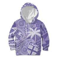 Custom Indo Fijians Kid Hoodie Fiji ke Hindustani Polyneisan Paisley Purple Style LT9 Hoodie Purple - Polynesian Pride