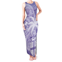 Custom Indo Fijians Tank Maxi Dress Fiji ke Hindustani Polyneisan Paisley Purple Style LT9 Women Purple - Polynesian Pride
