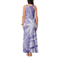 Custom Indo Fijians Tank Maxi Dress Fiji ke Hindustani Polyneisan Paisley Purple Style LT9 - Polynesian Pride
