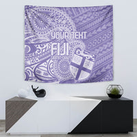 Custom Indo Fijians Tapestry Fiji ke Hindustani Polyneisan Paisley Purple Style