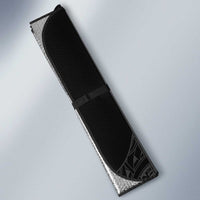 Queensland Maori Rugby Nga Hau e Wha Auto Sun Shade Black Motif - Polynesian Pride