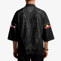 Queensland Maori Rugby Nga Hau e Wha Kimono Black Motif LT9 - Polynesian Pride