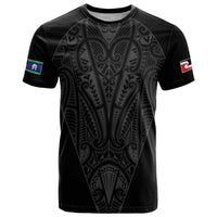 Queensland Maori Rugby Nga Hau e Wha T Shirt Black Motif LT9 Black - Polynesian Pride