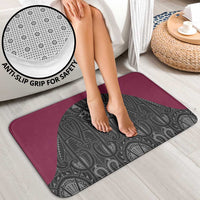 Queensland Maori Rugby Nga Hau e Wha Bathroom Set Maroon Motif LT9 - Polynesian Pride