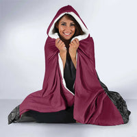 Queensland Maori Rugby Nga Hau e Wha Hooded Blanket Maroon Motif LT9 - Polynesian Pride