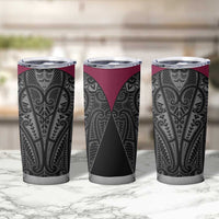 Queensland Maori Rugby Nga Hau e Wha Tumbler Cup Maroon Motif LT9 - Polynesian Pride