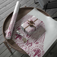 Queensland Maori Rugby Nga Hau e Wha Wrapping Paper White Motif - Polynesian Pride