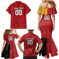 Custom British Lions-AUNZ Family Matching Mermaid Dress and Hawaiian Shirt Australia-New Zealand Indigenous Motif LT9 - Polynesian Pride