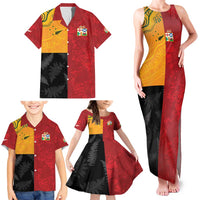 Custom British Lions-AUNZ Family Matching Tank Maxi Dress and Hawaiian Shirt Australia-New Zealand Indigenous Motif LT9 - Polynesian Pride