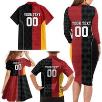 Custom British Lions New Zealand Family Matching Long Sleeve Bodycon Dress and Hawaiian Shirt Sporty Style LT9 - Polynesian Pride