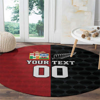 Custom British Lions New Zealand Round Carpet Sporty Style
