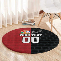 Custom British Lions New Zealand Round Carpet Sporty Style