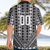 Fiji Custom Rugby National Heritage Hawaiian Shirt Black Traditional Masi Inspired LT9 - Polynesian Pride
