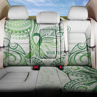 Its Okay Green Ribbon Personalised Back Car Seat Cover Polynesian Depression Awareness