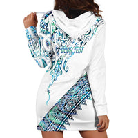 Kahui Whetu Paua shell Kowhaiwhai Taniko Personalised Hoodie Dress Manta Ray Shark-Turtle Maori Tribal Style LT9 - Polynesian Pride
