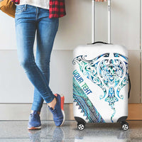 Kahui Whetu Paua shell Kowhaiwhai Taniko Personalised Luggage Cover Manta Ray Shark-Turtle Maori Tribal Style