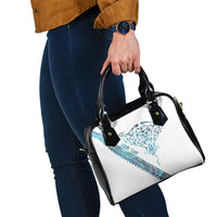 Kahui Whetu Paua shell Kowhaiwhai Taniko Personalised Shoulder Handbag Manta Ray Shark-Turtle Maori Tribal Style