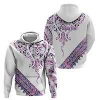 Mawhero Paua shell Kowhaiwhai Taniko Personalised Hoodie Manta Ray Shark-Turtle Maori Tribal Style