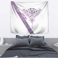 Mawhero Paua shell Kowhaiwhai Taniko Personalised Tapestry Manta Ray Shark-Turtle Maori Tribal Style