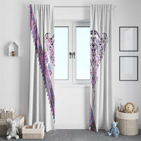 Mawhero Paua shell Kowhaiwhai Taniko Personalised Window Curtain Manta Ray Shark-Turtle Maori Tribal Style