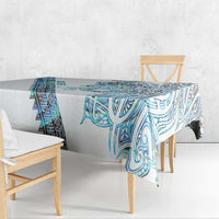 Kahui Whetu Paua shell Kowhaiwhai Taniko Personalised Tablecloth Taniwha Maori Tribal Style