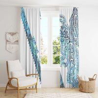 Kahui Whetu Paua shell Kowhaiwhai Taniko Personalised Window Curtain Taniwha Maori Tribal Style LT9 - Polynesian Pride