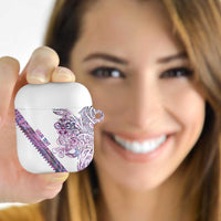 Mawhero Paua shell Kowhaiwhai Taniko Personalised AirPods Case Taniwha Maori Tribal Style